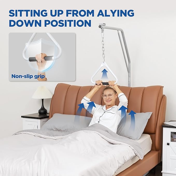 Trapeze Bar for Bed Mobility, Free Standing Trapeze Bar, Assisting Patient and Elderly in Bed, Strong and Work Well