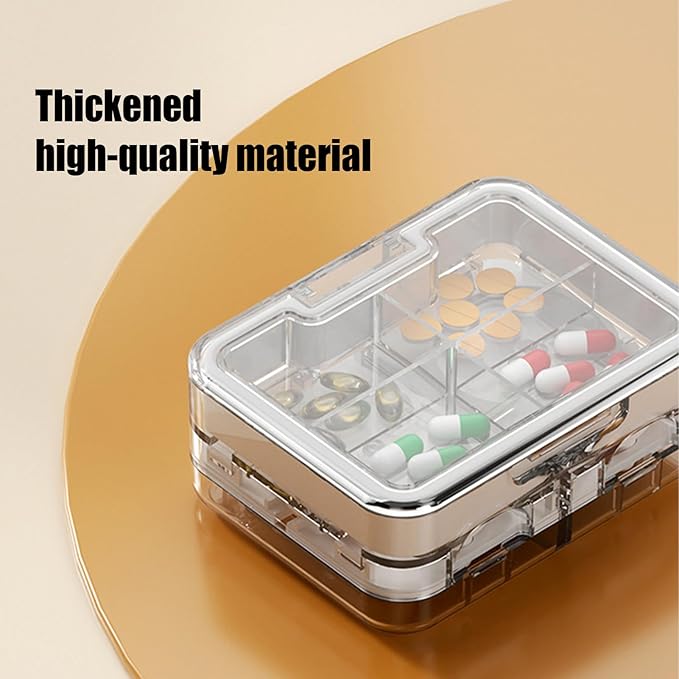 Pill Splitter Cutter, Portable Medicine Crusher, Multifunctional Daily Organizer, Hospital Kids Work, Elderly Business Adults, Nurses Travel School, for Home Camping Medication Management Use