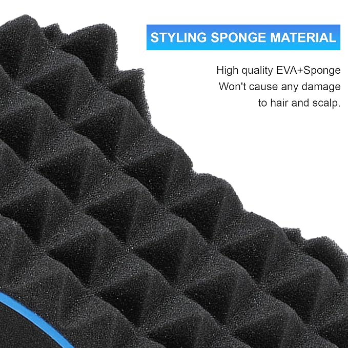 Hair Sponge for Curls, Small Holes Hair Sponges for Men Curls, Curling Sponge for Men Double-sided, Hair Sponges for Natural Hair Women, Twist Brush, Hair Twist Tool 1Pcs
