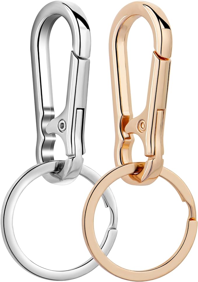 Wikavanli Metal Keychains Keyring Key Chain Ring Clip Holder Organizer for Home Car Keys Key Finder Women Men