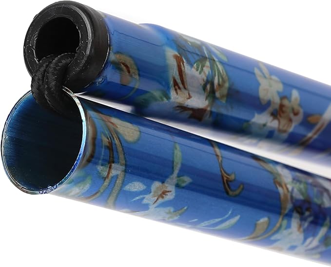 Folding Lightweight Walking Stick - Adjustable Aluminum Metal Collapsible Travel Cane with Non-Slip Rubber Base