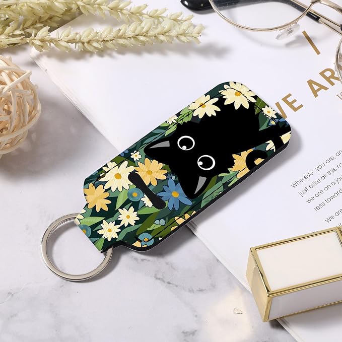 Chapstick Holder Keychain Lip Balm Holder with Clip
