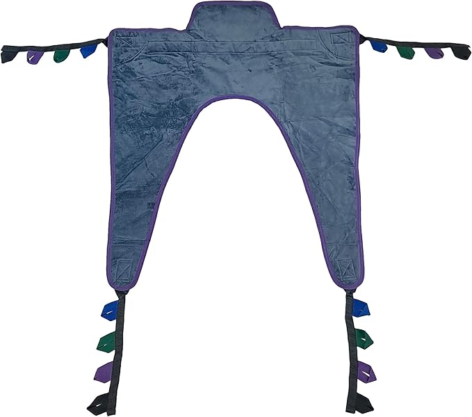 Transport Sling for Sit to Stand Lifts Compatible with Tuffcare, Hoyer, Invacare, McKesson, Drive, Lumex, Medline, Joerns and Other Patient Lifts Solid Fabric Polyester (Large)