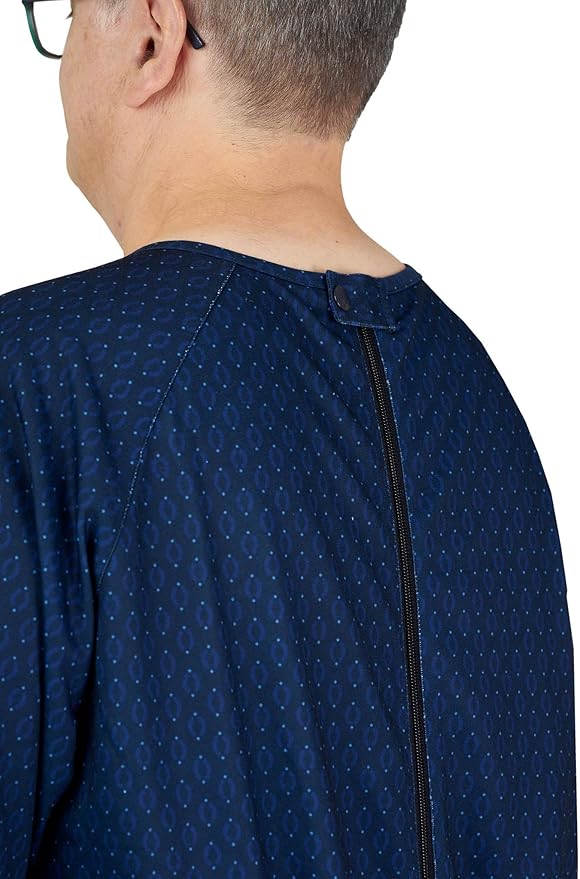 Ovidis Dementia Clothes - Alzheimers Anti-Strip Jumpsuit with Back-Zipper for Elderly Men - Bobby