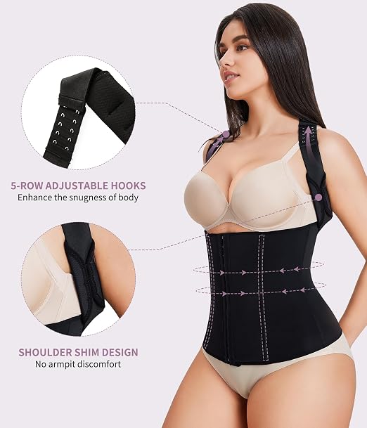 YERKOAD Back Brace for Women Breathable Back Straightener Posture Corrector | Full Back Support Posture Corrector Adjustable Waist Trainer Full Back Pain Relief Brace for Working, Exercising