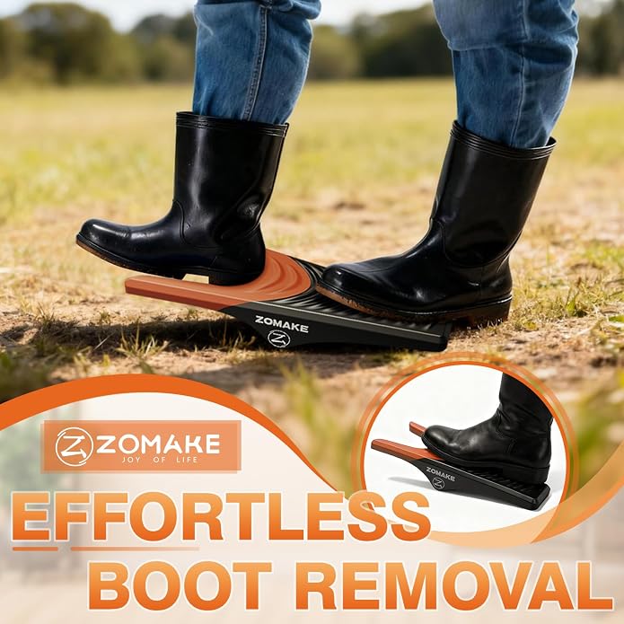 ZOMAKE Boot Jack, Boot Remover for Cowboy Boots | Boot Puller Take Off Helper Portable Bootjack Puller for Men Women, Durable Plastic, Shoe Protection, No Bend Over