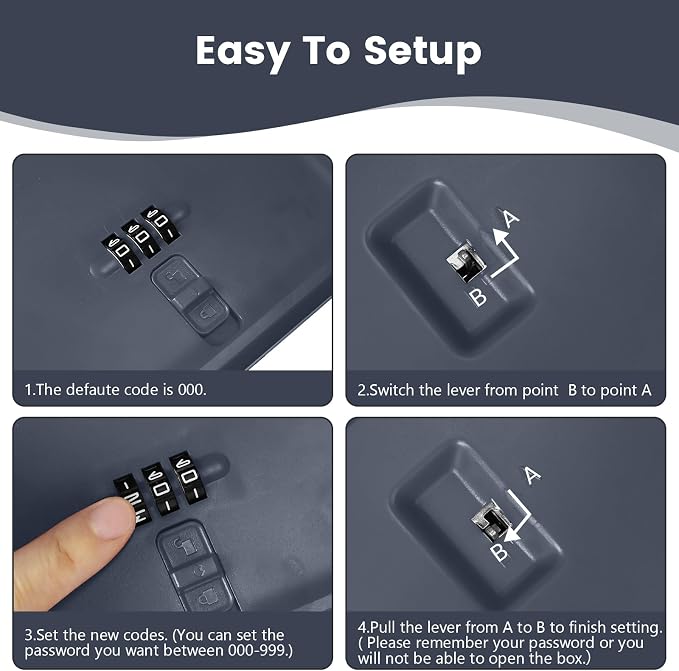 Small Lock Box for Safe Medication,Clear Lock Box with Combination Code,Locked Medicine for Pills First Aid,Lockable storage box for Snack/Fridge/Food/Phone medicine Organizer 5.5x5.5x5.6in