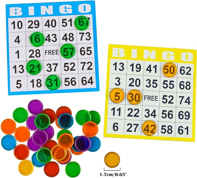 SEETOOOGAMES Bingo Paper Game Cards - 1 on Card - 1000 Sheets (200 Books of 5 Sheets)