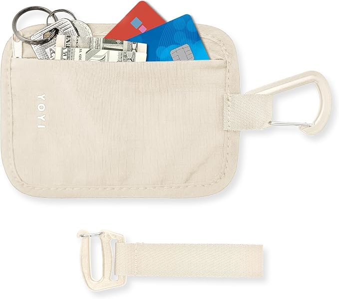YOYI YOYI RFID Blocking Hidden Stash Clip, Travel Wallet Water-Repellent | Water-repellent fabric, RFID blocking liner, multiple carry options — hidden stash clip secures cards and cash on the go
