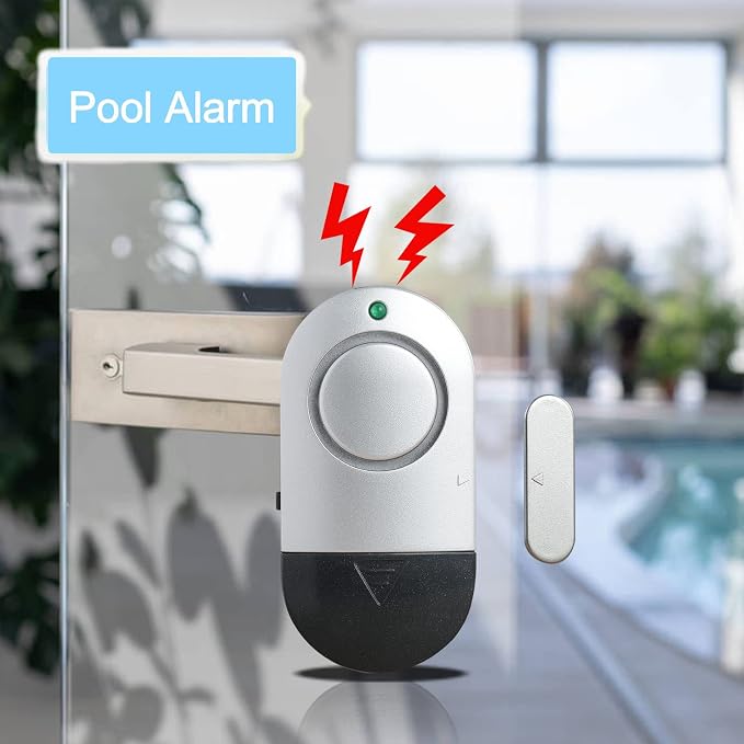 Window Alarm Sensors, Door Alarms for Home Security Loud, 120DB Pool Window and Door Alarms for Kids Safety (10 Pack)