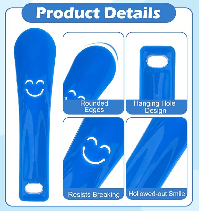 7 Pcs Plastic Shoe Horns, Shoe Horn | PP Material 5.8 Inch Short Shoe Spoon Various Colors Available for Men, Women, Kids, Travel & Home Use