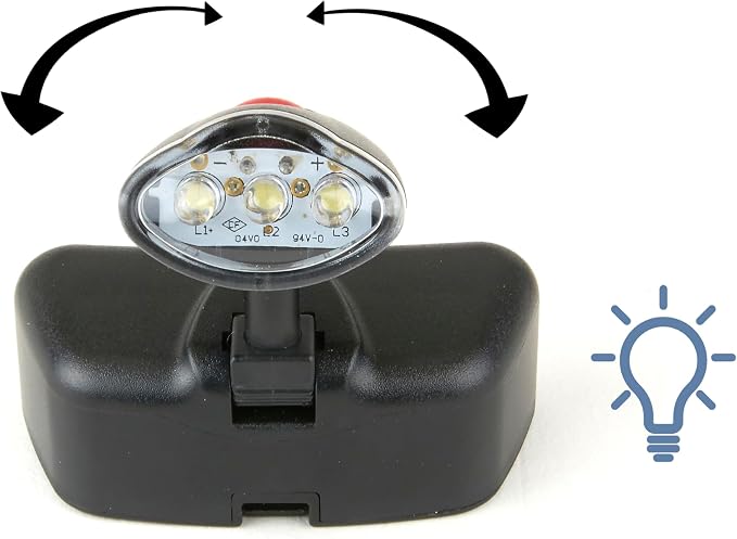 Carson Pro Series MagniVisor Deluxe Head-Worn LED Lighted Magnifier with 4 Different Lenses (1.5x, 2x, 2.5x, 3x) (CP-60)