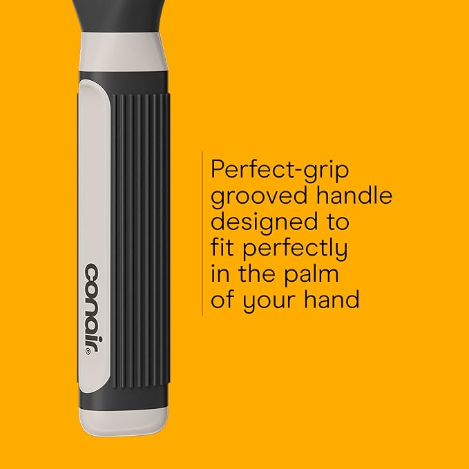 Conair Salon Results Detangling Hairbrush Set, 3-Pack Brushes for Men and Women, All Hair Types and Lengths with Nylon Bristles