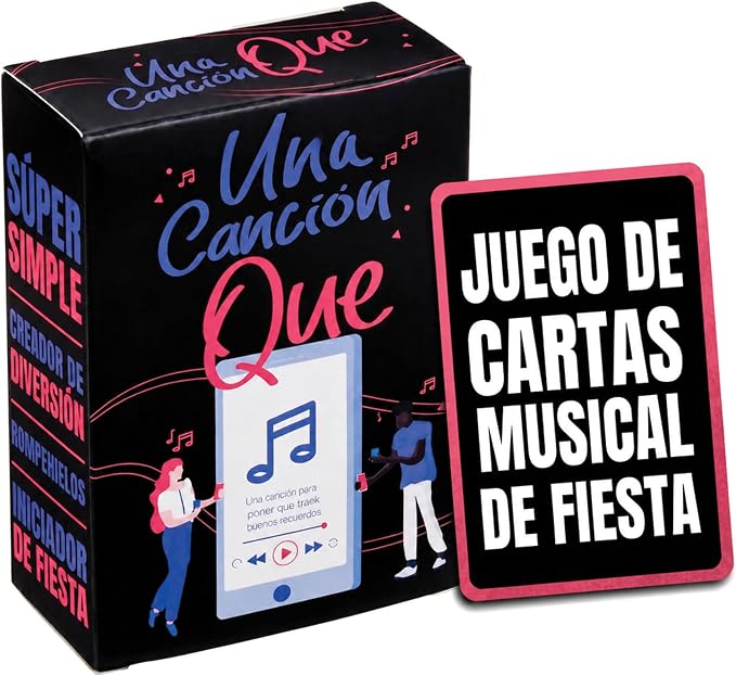 Una Canción Que - Game That Song Spanish Edition Music Party Game | Compete to Play the Best Song For Adults & Families, Card Game, Game Night