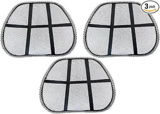 Ergonomic Lumbar Mesh Back Support (3 Pack).