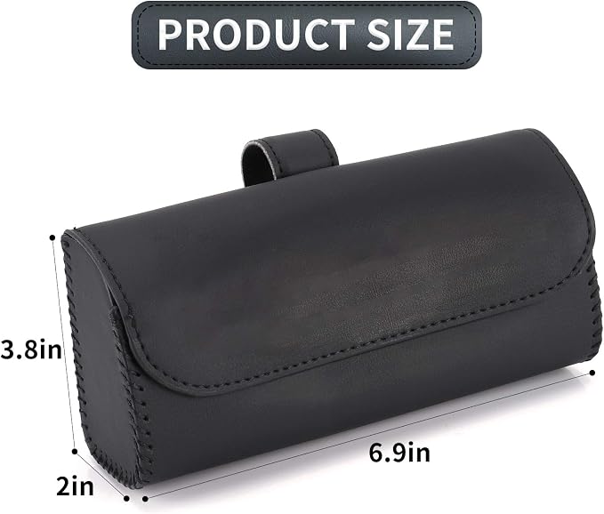 Accmor Sunglasses Holder for Car Sun Visor, Auto Eyeglasses Protective Storage Case, Vehicle Visor Accessories Organizer Box