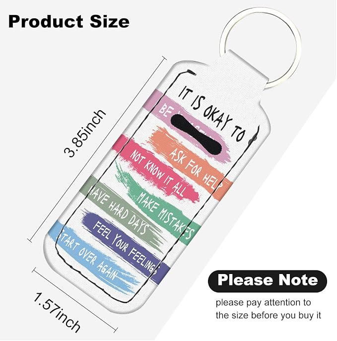 Chapstick Holder Keychain Lip Balm Holder with Clip
