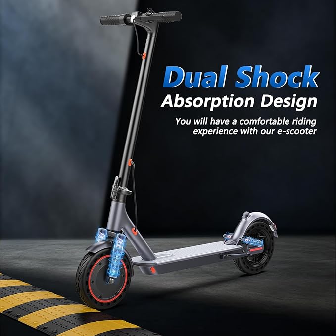 MAXSHOT Electric Scooter Adults, Foldable Electric Scooter with Seat & Basket, 750W Peak Motor, 48V 10.4Ah Battery, 14" Tires, Vicont APP Control, Dual Suspension, Electronic Lock