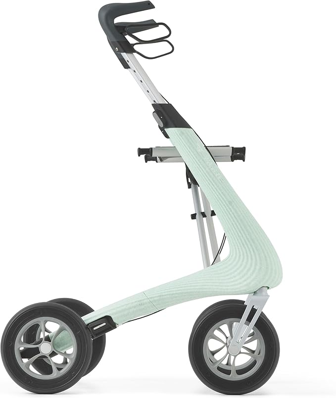 byACRE Nordic Pioneer - Versatile Lightweight Aluminium Rollator - Only 5.9 kg/for Indoor & Outdoor/Easy Folding with Integrated Seat (Glacier Green)