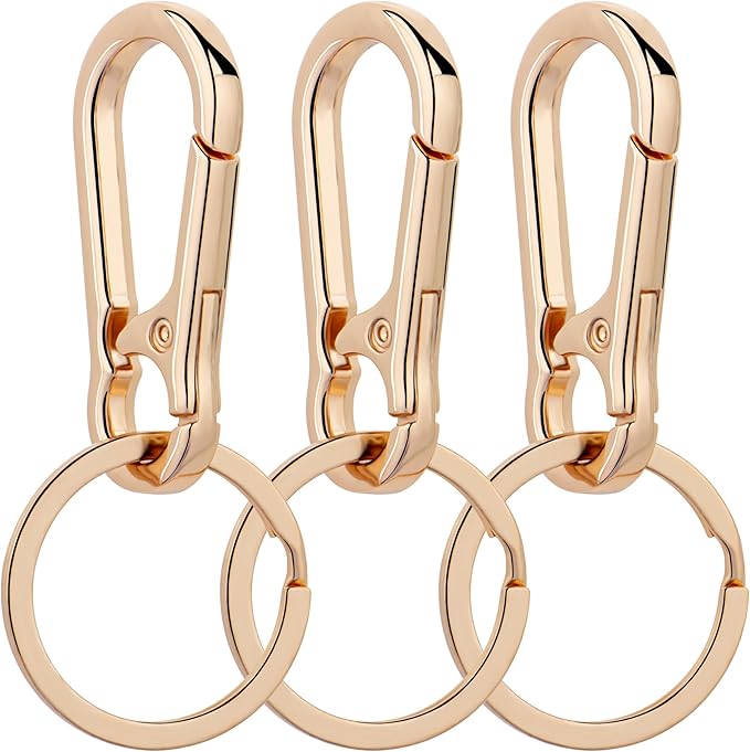 Wikavanli Metal Keychains Keyring Key Chain Ring Clip Holder Organizer for Home Car Keys Key Finder Women Men