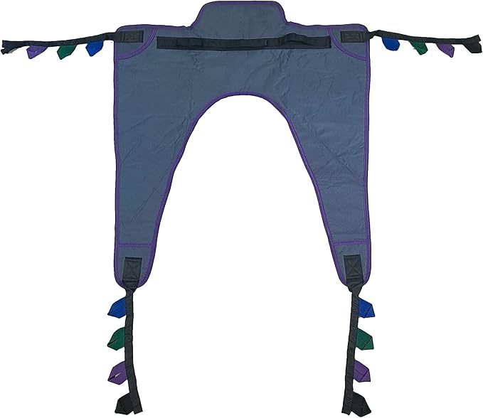 Transport Sling for Sit to Stand Lifts fits Tuffcare, Hoyer, Invacare, McKesson, Drive, Lumex, Medline, Joerns and Other Patient Lifts Solid Fabric Polyester (X-Large)