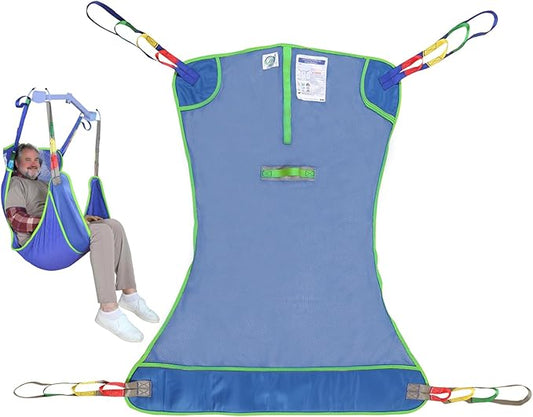 500lbs Mesh Full Body Sling for Lift - Patient Transfer Sling with Wide Pads for Elderly & Disabled,Compatible and Multi-Scene Transfer