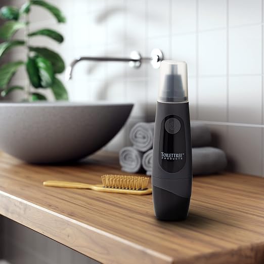 ToiletTree Products Water Resistant Nose and Ear Hair Trimmer with LED Light | Water-resistant grooming trimmer with LED light for nose and ear hair removal, precision detailing, and easy cleanup.