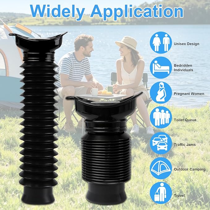 Pee Bottles for Men,Portable Urinal for Men,Collapsible Urine Bottle 750ML | Car Urinals for Men and Women,Emergency Urinal Bottle Shrinkable Pocket Toilet for Travel,Camping,Traffic Jam,Road Trips