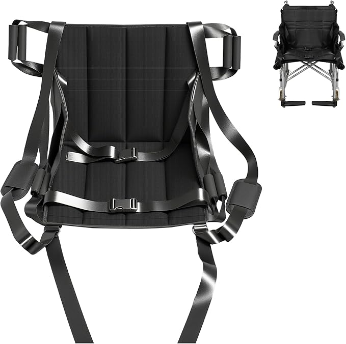Patient Lift Transfer Belt for Wheelchair to Car/Bed, Emergency Evacuation Chair Stair Lift Assist pad, Portable Home Slide Board Sling Seat Cushion for Transferring Elderly and Disabled People.