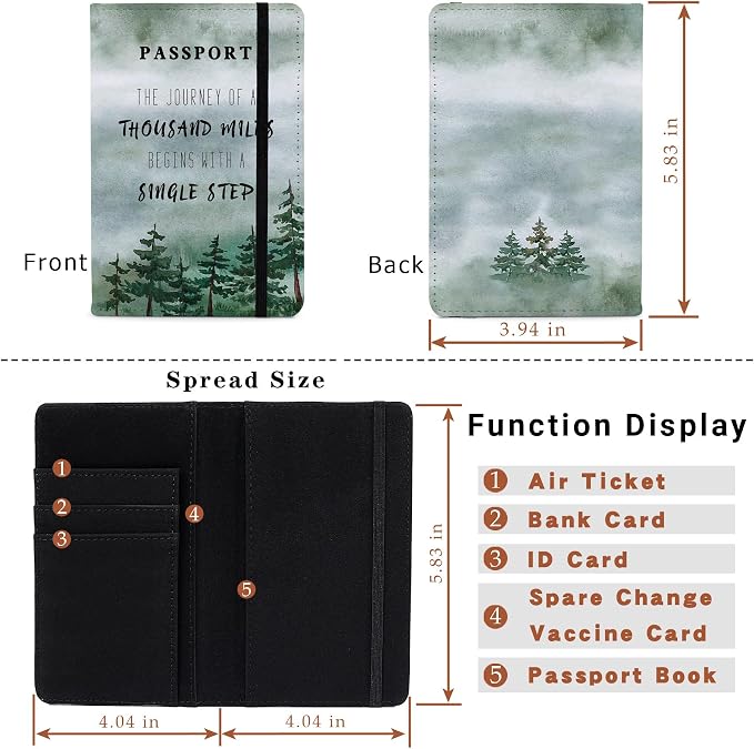 PDE-QUNLIAN Passport Book Holder Passport Wallet for Children Passport Holder for Kid Passport Cover for Boy and Girl Passport Case Passport Books Holder 1 PCS (6x4IN)