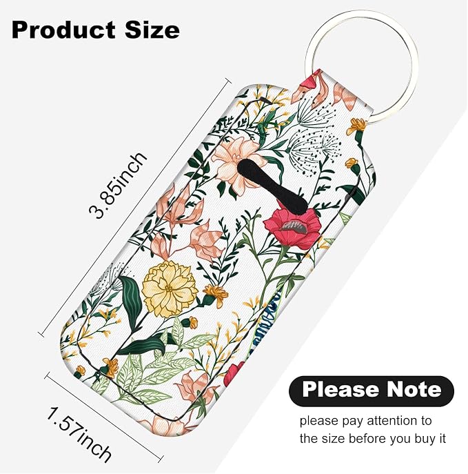 Chapstick Holder Keychain Lip Balm Holder with Clip