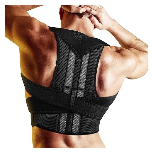 Back Support Belt for Older Women and Men, Lumbar Back Cushion, Shoulder Posture Support, Lumbar Support Straightener (Size : 3XL.)
