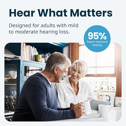 MDHearing NEO XS OTC In Ear Hearing Aids for Seniors with Noise Cancelling | Ultra Small, Nearly Invisible, Lightweight, Easy-to-Use, Long-Lasting Rechargeable Battery, Doctor-Designed