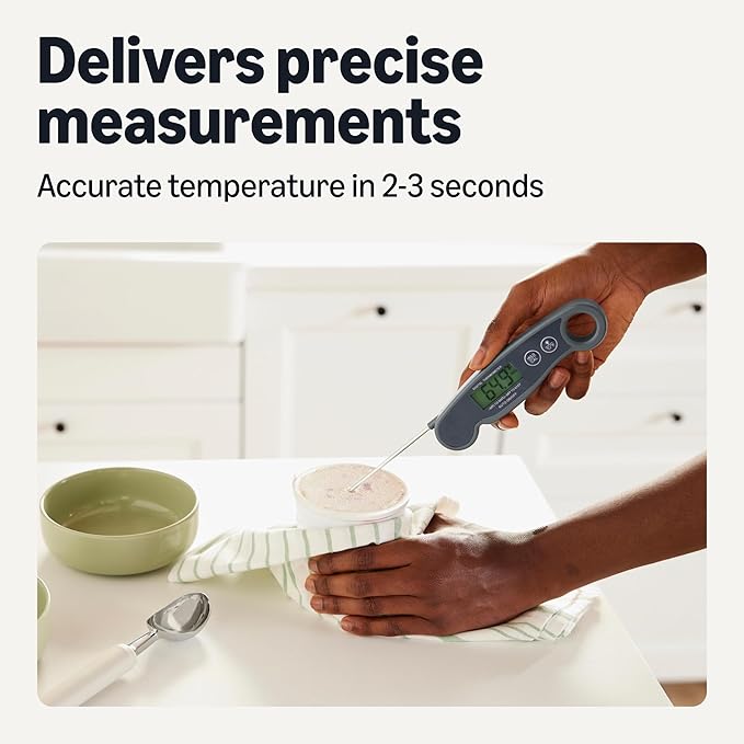 Amazon Basics Instant Read Digital Meat Thermometer, Water-Resistant