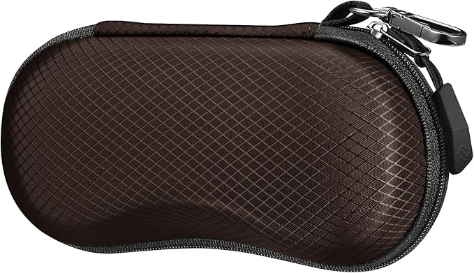 FINTIE Sunglasses Case, Hard EVA Shell Shockproof Sport Glasses Case with Metal Carabiner Travel Zipper Eyeglasses Holder