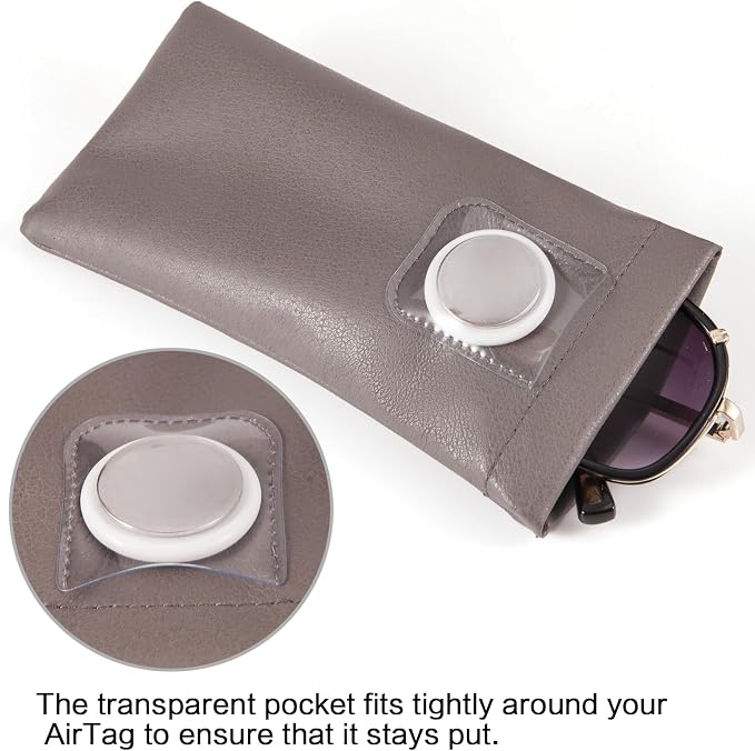 TRIUMPH VISION Eyeglass Case Glasses Case Soft Sunglass Pouch Sleeve 3 Pack | Slim Lightweight Alternative to Bulky Case, Leather Lined Protect Lens, Squeeze Easy to Use, Stylish Portable for Daily Use