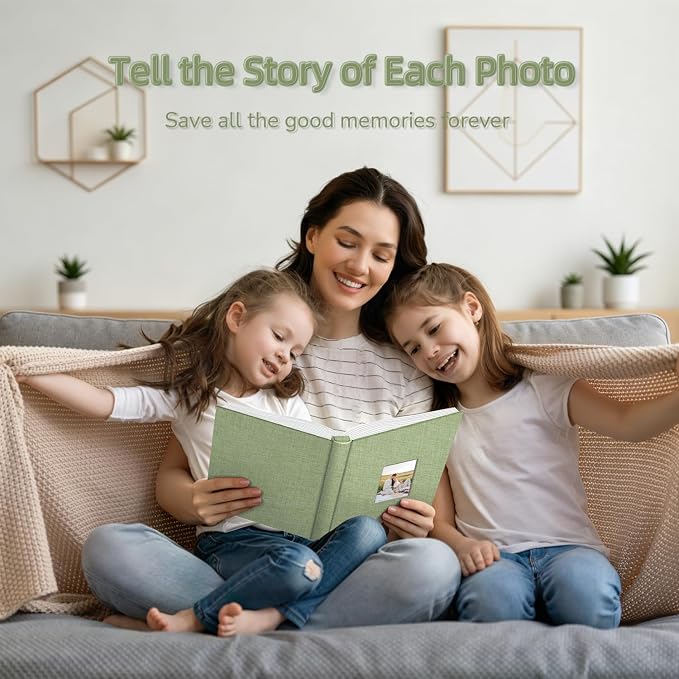 popotop Photo Album 4x6-600 Photos Photo Books with 600 Horizontal and Vertical Pockets,Linen Cover Albums for Family Wedding Anniversary Baby Vacation Pictures