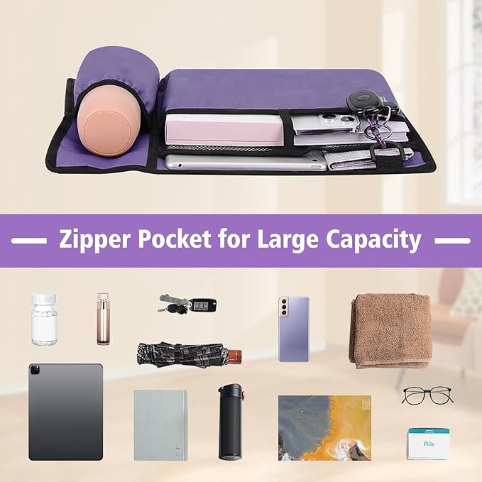 supregear Accessories Bag for Walker, Wheelchair, Rollator - Walker Basket Bag w/Cup Holder - Seniors Caddy Attachment Pouch, Water Resistant Large Capacity Carry Storage Carrier Tote