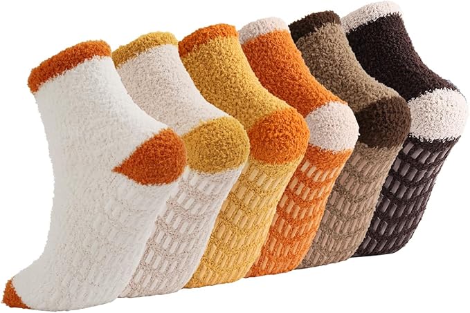 Breslatte Non Slip Hospital Socks with Grips for Women Grip Slipper Socks for Women Gifts