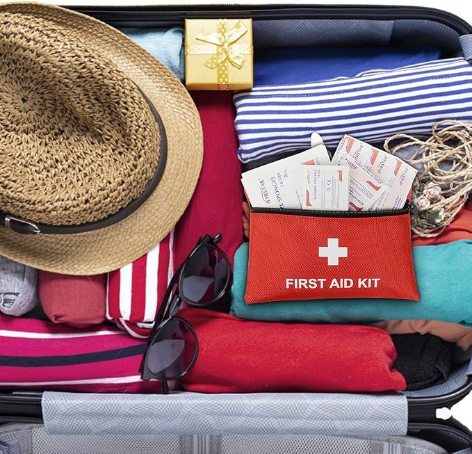 100-Piece First Aid Kit - Compact Portable Emergency Medical Supplies for Camping, Hiking, Travel, Car, Home & Office | Survival Gear for Outdoor Backpack, Vehicle, Dorm, Emergency Prep
