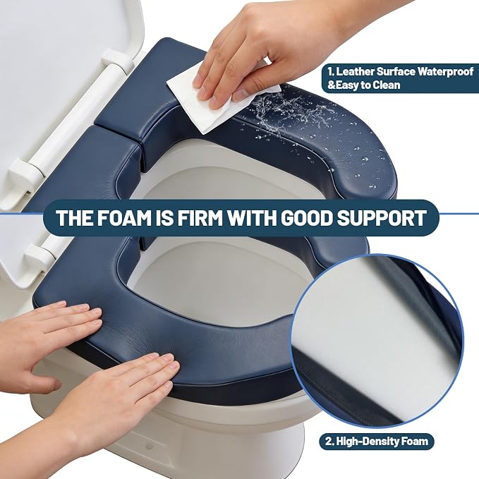 2 Inch Seat Cushion Riser Elevated for Seniors & Handicap, Blue