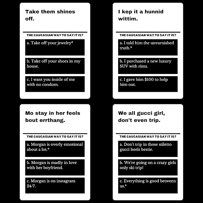 99 Black Slang Phrases – A Funny Card Game that Helps You Learn the Slang Everyone Else Already Knows