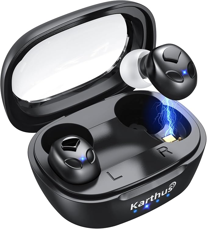 OTC Hearing Aids for Seniors & Adults, Rechargeable Hearing Aids with Noise Cancelling & Clear Sound, 16-Channel Digital DSP & 2 Environment Modes, 80+ Hour Battery Life, Comfort-Fit, Black