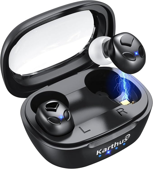 OTC Hearing Aids for Seniors & Adults, Rechargeable Hearing Aids with Noise Cancelling & Clear Sound, 16-Channel Digital DSP & 2 Environment Modes, 80+ Hour Battery Life, Comfort-Fit, Black