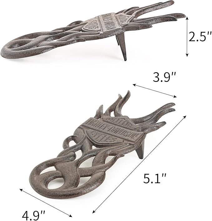 Sungmor Cast Iron Octopus Statue Boot Jack, Vintage Heavy Duty Boot Puller, Cowboy Boot Remover Helper, Rustic Shoe Jack Remover for Work Boots, Garden Boots, Home and Garden Decor Statue