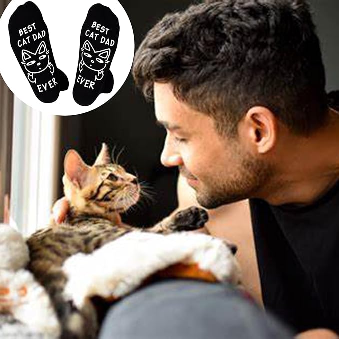 ZXGXLAW Birthday Gifts for Cat Dog Dad Cat Dog Mom,Funny Socks for Men Women Christmas Ideas,Crazy Gifts for Animal Lovers