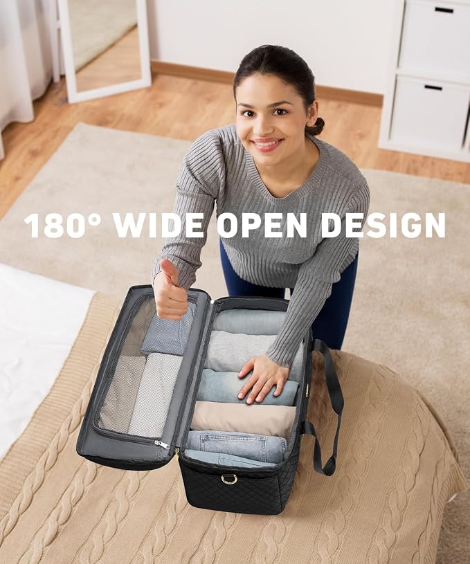 Travel Bags for Women Wide Open Large weekender Duffle Bag with Shoe Compartment Overnight Hospital Bag For Women Labor Delivery Carry on Bag Personal Item Travel Bag with Wet Pocket 3 Pcs Set