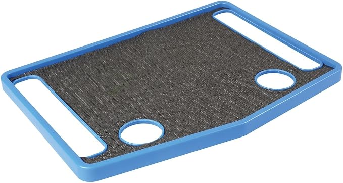 Support Plus Walker Tray Table - Mobility Table Tray for Walker, Non Slip Walker Tray Mat, Walker Accessories Mat, Cup Holder for Walker (21"x16") - Royal Blue