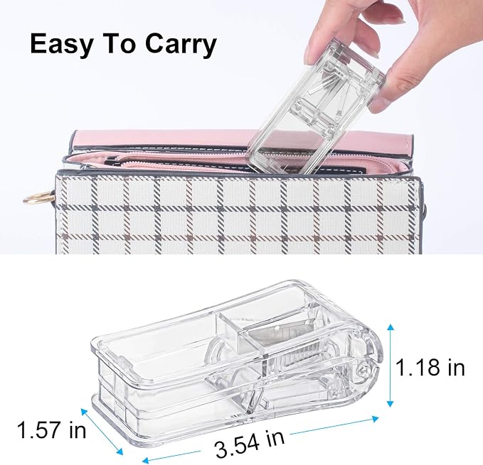 AVIDACE 2PCS Pill Cutter, Professional Pill Splitter for Cutting Small Pills or Large Pills in Half
