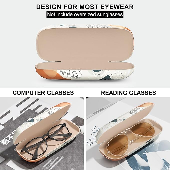 Eyeglasses Case, Hard Shell Protective Case for Glasses, Unisex for Women Men